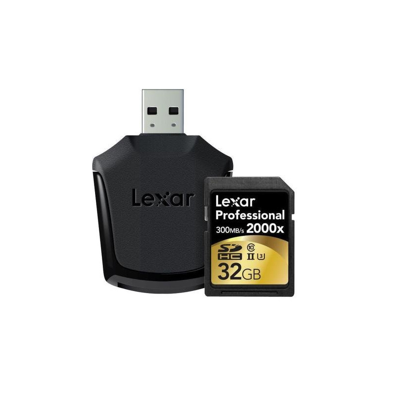 LEXAR SDHC 32GB UHS-II 2000x Professional + čtečka