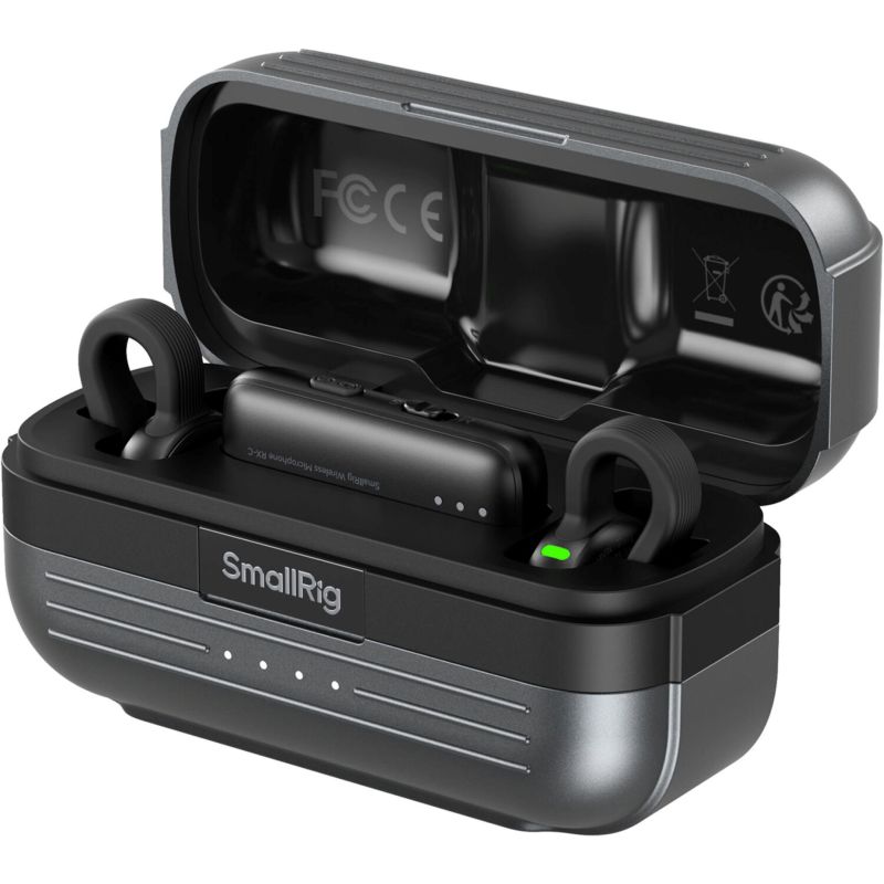 SMALLRIG 5717 S70-C2 Wireless Microphone with USB-C Adapter for Phones (Black)
