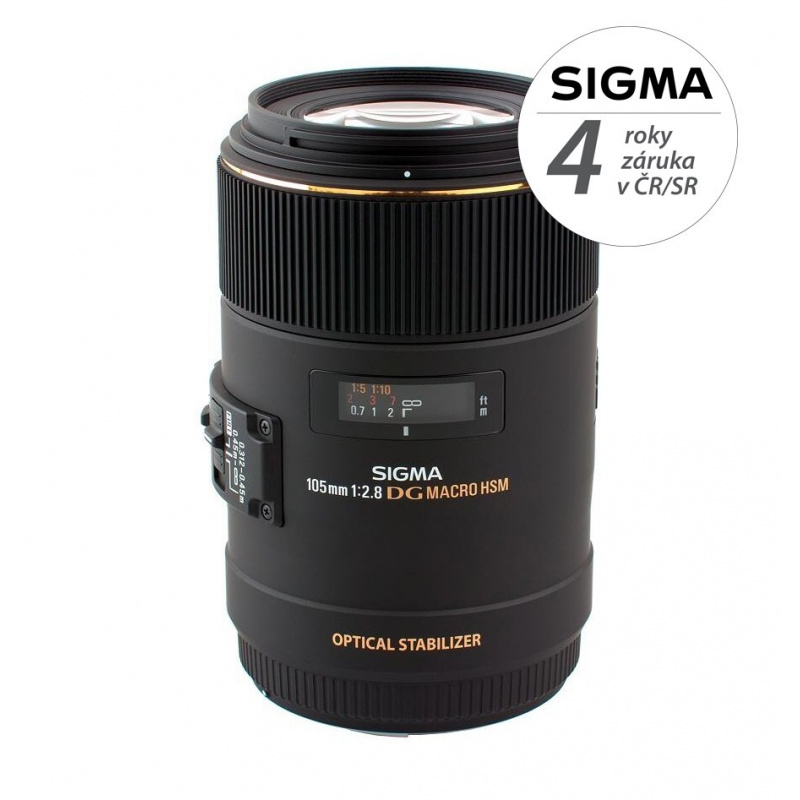 SIGMA 105 mm f/2,8 EX DG OS HSM Macro pro Canon EF