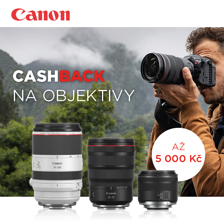 Canon cashback na objektivy